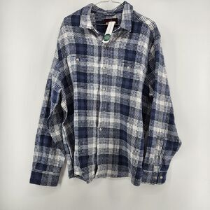 Alesbury Men's Blue Large Textured Weave Shirt NWT